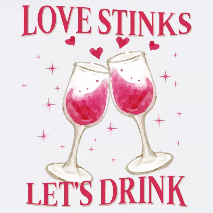 Love Stinks Lets Drink Anti Valentine Button