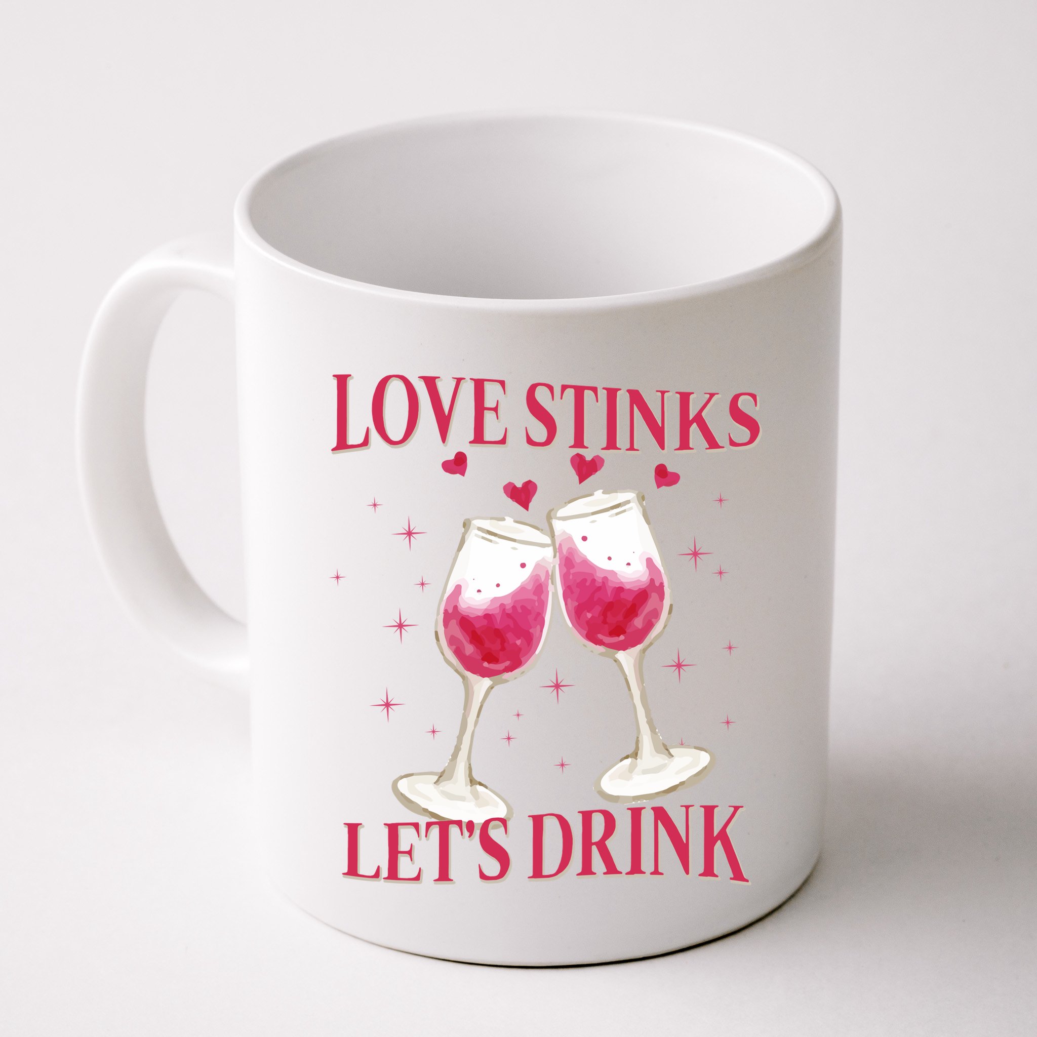 Love Stinks Lets Drink Anti Valentine Mug