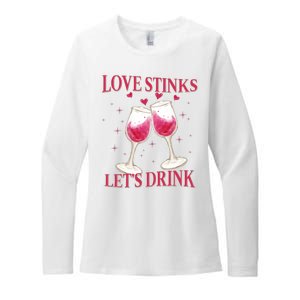 Love Stinks Lets Drink Anti Valentine Womens CVC Long Sleeve Shirt