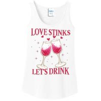 Love Stinks Lets Drink Anti Valentine Ladies Essential Tank