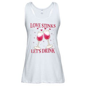 Love Stinks Lets Drink Anti Valentine Ladies Essential Flowy Tank