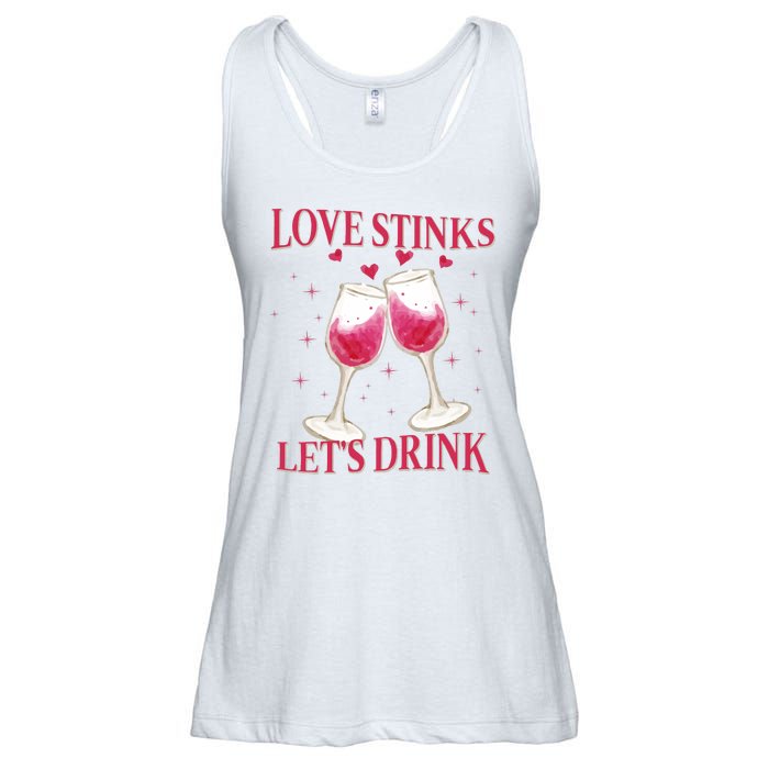 Love Stinks Lets Drink Anti Valentine Ladies Essential Flowy Tank