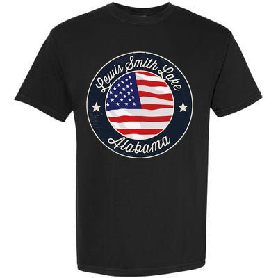 Lewis Smith Lake Patriotic Alabama Souvenir Garment-Dyed Heavyweight T-Shirt