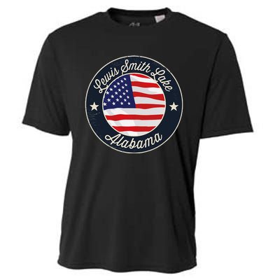 Lewis Smith Lake Patriotic Alabama Souvenir Cooling Performance Crew T-Shirt