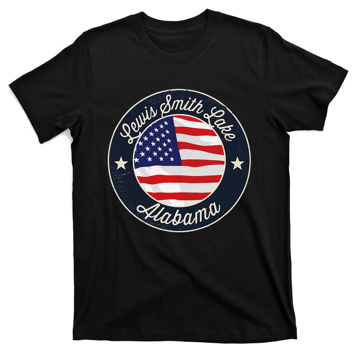 Lewis Smith Lake Patriotic Alabama Souvenir T-Shirt