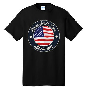 Lewis Smith Lake Patriotic Alabama Souvenir Tall T-Shirt