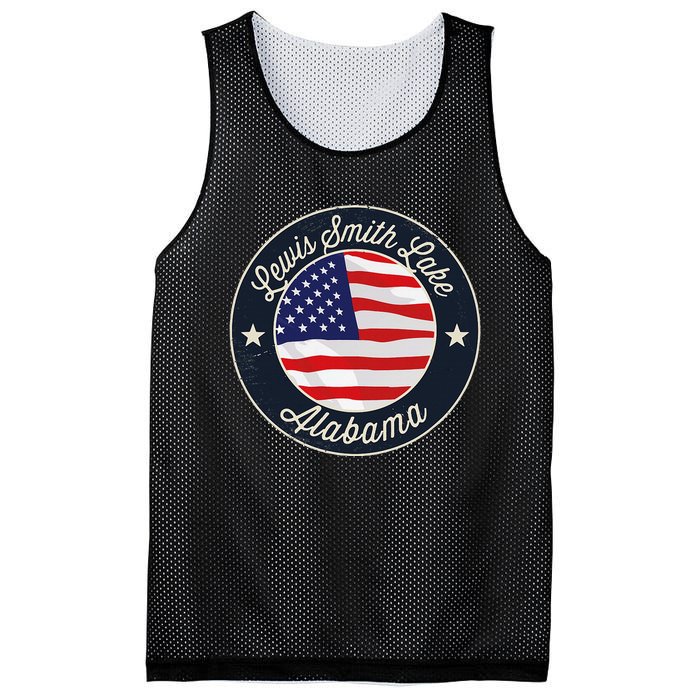 Lewis Smith Lake Patriotic Alabama Souvenir Mesh Reversible Basketball Jersey Tank