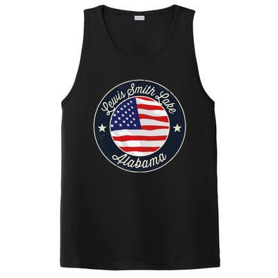 Lewis Smith Lake Patriotic Alabama Souvenir PosiCharge Competitor Tank