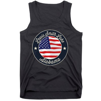 Lewis Smith Lake Patriotic Alabama Souvenir Tank Top