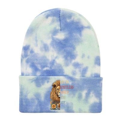 Leo Season Lion Motivational Inspirational Tie Dye 12in Knit Beanie