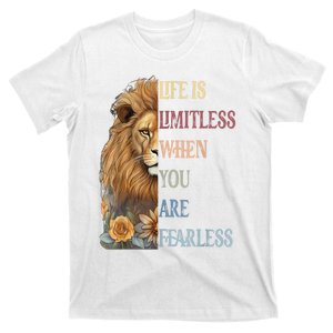 Leo Season Lion Motivational Inspirational T-Shirt