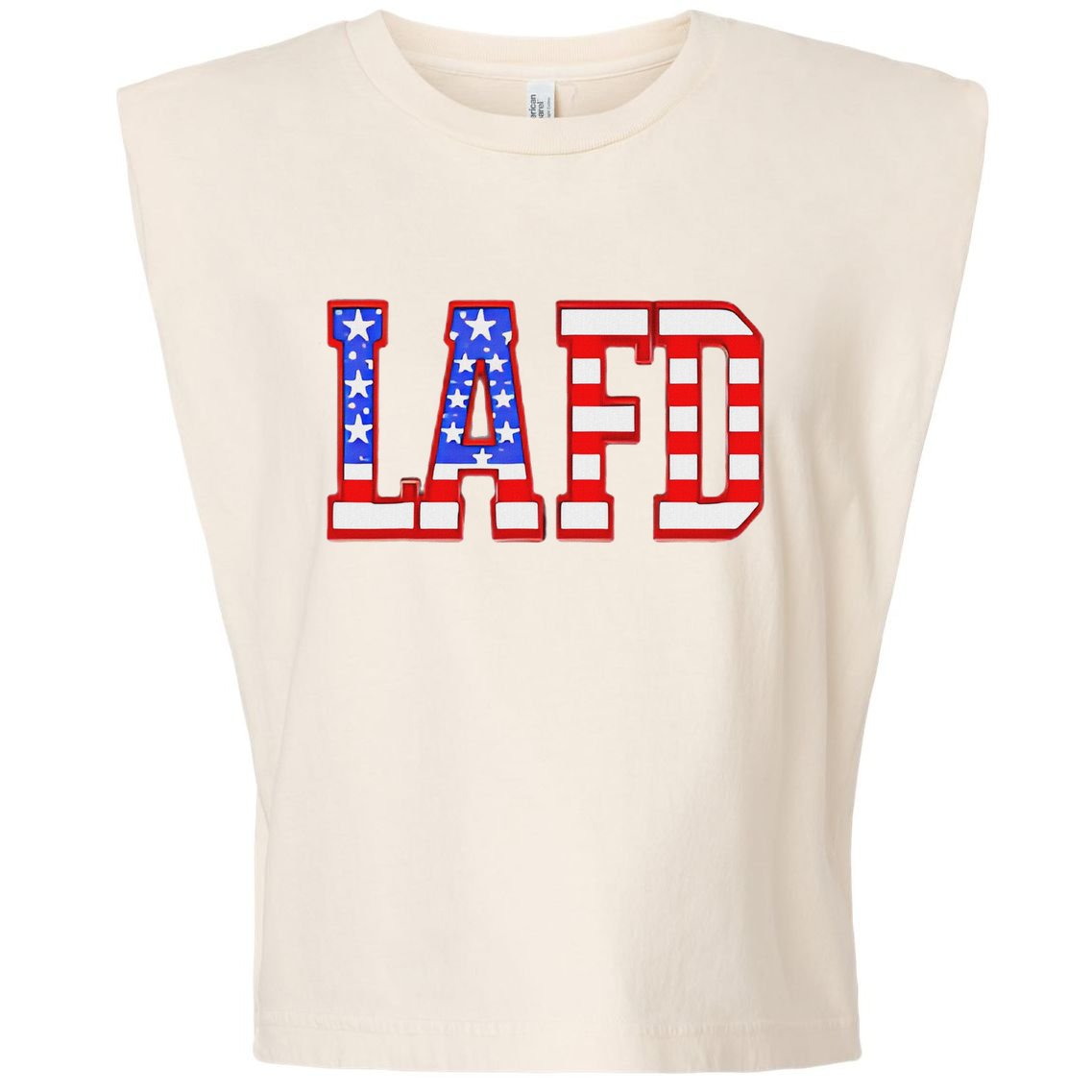 Lafd Strong Garment-Dyed Women's Muscle Tee