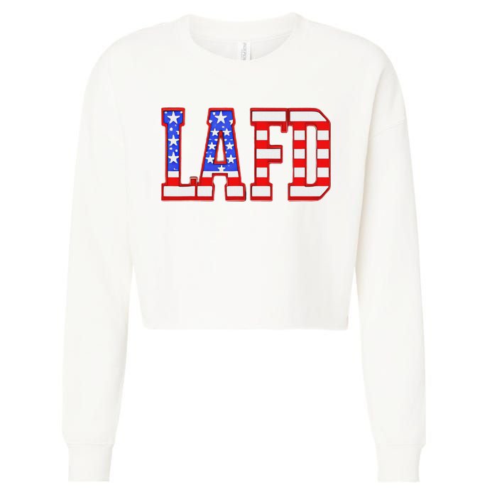 Lafd Strong Cropped Pullover Crew