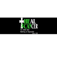 Lymphoma Survivors Lime Green Ribbon He Can Heal Cancer Bumper Sticker