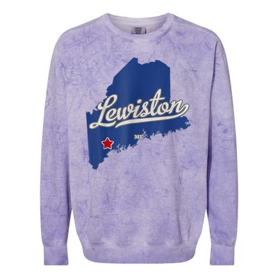 Lewiston Strong Colorblast Crewneck Sweatshirt