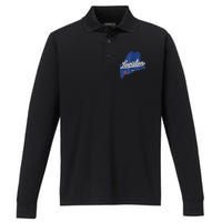 Lewiston Strong Performance Long Sleeve Polo