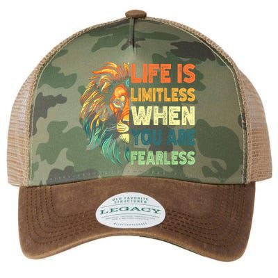 Leo Season Lion Motivational Inspirational Legacy Tie Dye Trucker Hat