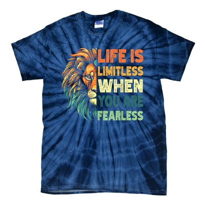 Leo Season Lion Motivational Inspirational Tie-Dye T-Shirt