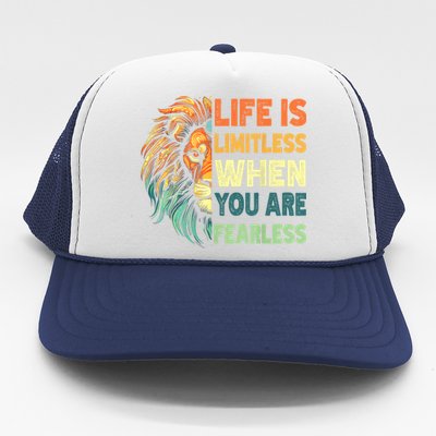 Leo Season Lion Motivational Inspirational Trucker Hat