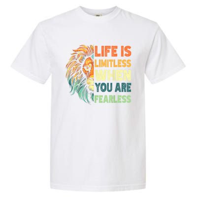 Leo Season Lion Motivational Inspirational Garment-Dyed Heavyweight T-Shirt