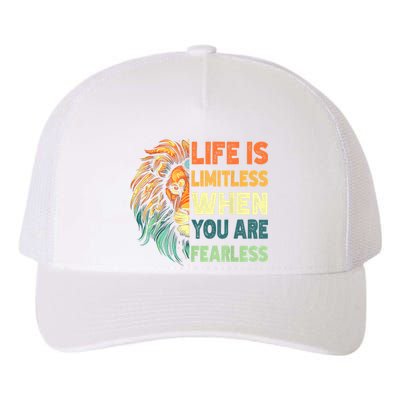 Leo Season Lion Motivational Inspirational Yupoong Adult 5-Panel Trucker Hat