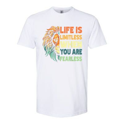 Leo Season Lion Motivational Inspirational Softstyle CVC T-Shirt