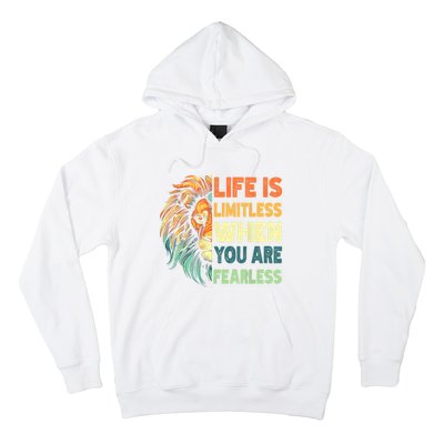 Leo Season Lion Motivational Inspirational Hoodie