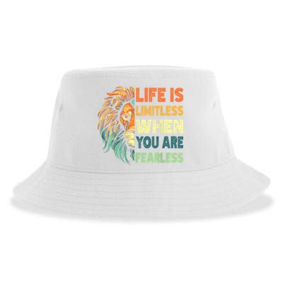 Leo Season Lion Motivational Inspirational Sustainable Bucket Hat