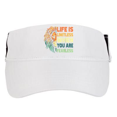 Leo Season Lion Motivational Inspirational Adult Drive Performance Visor