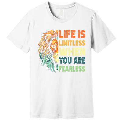 Leo Season Lion Motivational Inspirational Premium T-Shirt