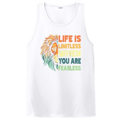 Leo Season Lion Motivational Inspirational PosiCharge Competitor Tank