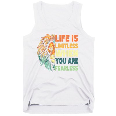 Leo Season Lion Motivational Inspirational Tank Top