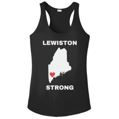 Lewiston Strong Ladies PosiCharge Competitor Racerback Tank