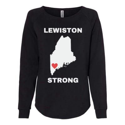 Lewiston Strong Womens California Wash Sweatshirt