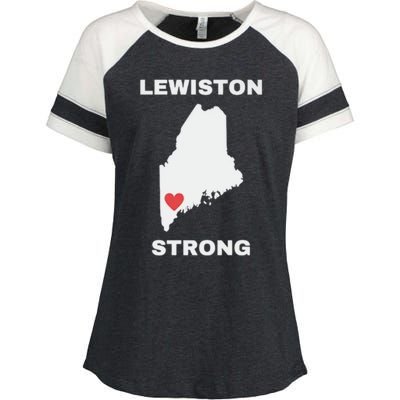 Lewiston Strong Enza Ladies Jersey Colorblock Tee