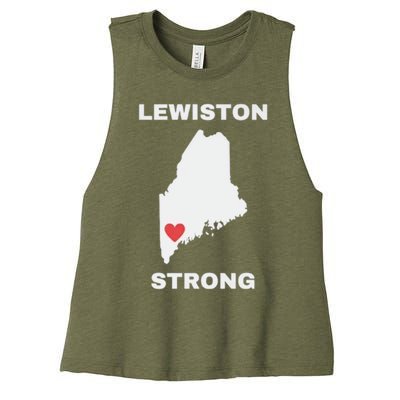 Lewiston Strong Women's Racerback Cropped Tank