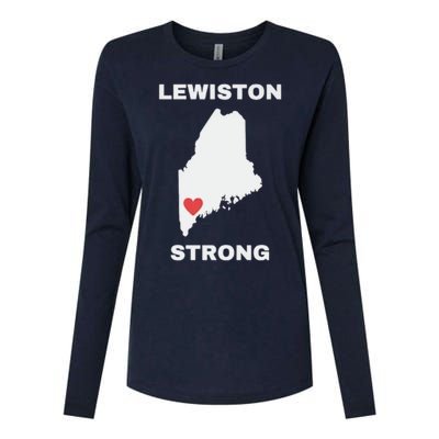 Lewiston Strong Womens Cotton Relaxed Long Sleeve T-Shirt