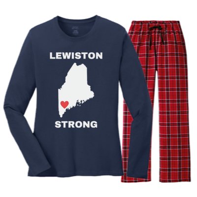 Lewiston Strong Women's Long Sleeve Flannel Pajama Set 