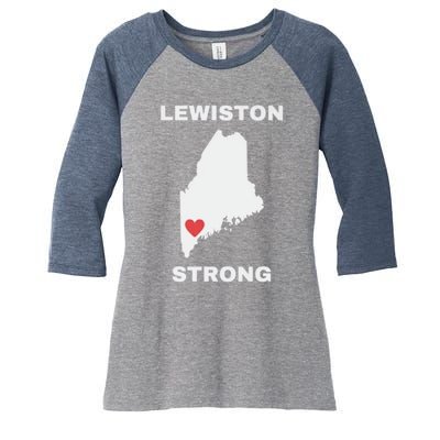 Lewiston Strong Women's Tri-Blend 3/4-Sleeve Raglan Shirt