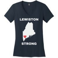 Lewiston Strong Women's V-Neck T-Shirt