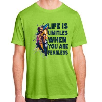 Leo Season Lion Motivational Inspirational Adult ChromaSoft Performance T-Shirt