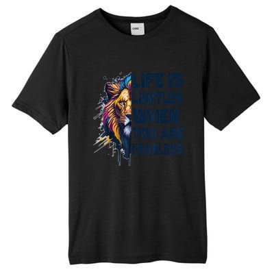 Leo Season Lion Motivational Inspirational Tall Fusion ChromaSoft Performance T-Shirt