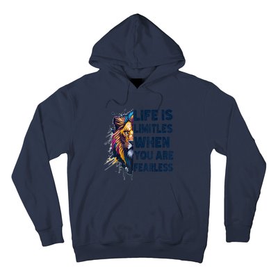 Leo Season Lion Motivational Inspirational Hoodie