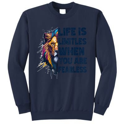 Leo Season Lion Motivational Inspirational Sweatshirt