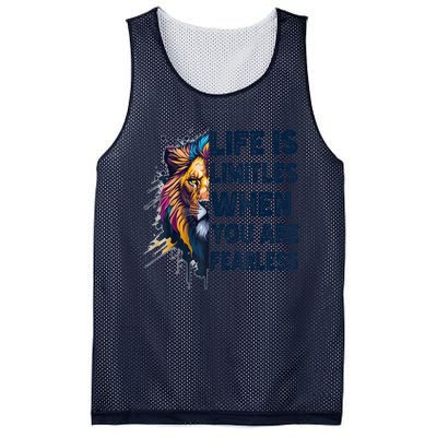 Leo Season Lion Motivational Inspirational Mesh Reversible Basketball Jersey Tank