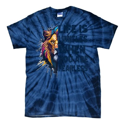 Leo Season Lion Motivational Inspirational Tie-Dye T-Shirt