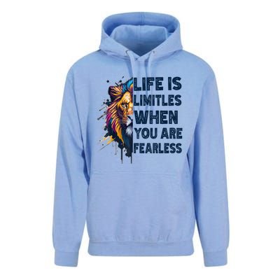 Leo Season Lion Motivational Inspirational Unisex Surf Hoodie