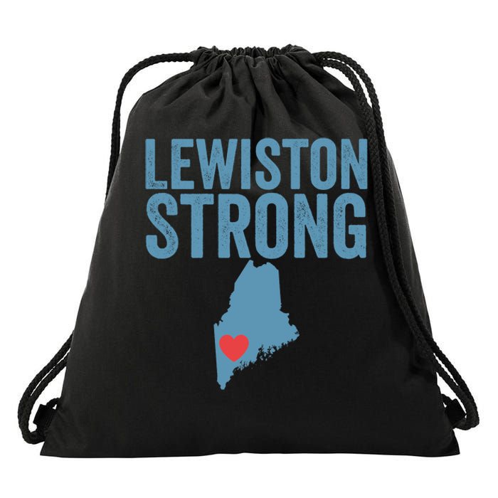 Lewiston Strong Lewiston Pray For Maine Drawstring Bag