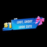 Loot Shoot Look Cute Gamer Girl Egirl Funny Cute Comfy Sassy Drawstring Bag