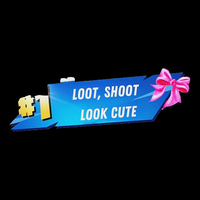 Loot Shoot Look Cute Gamer Girl Egirl Funny Cute Comfy Sassy Drawstring Bag